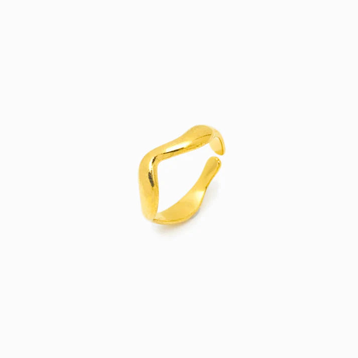 Anel em Aço Dourado Incerto