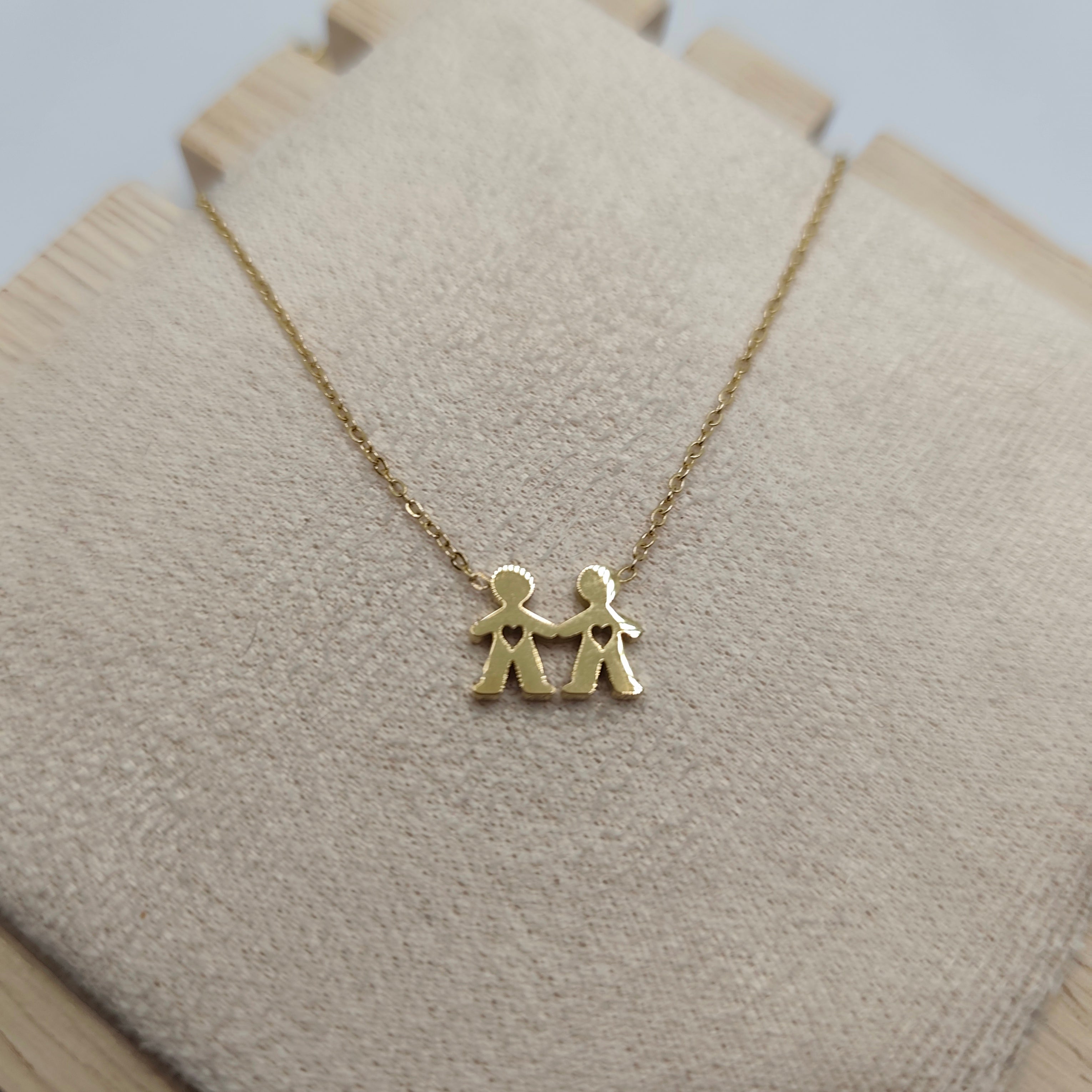 Colar em Aço Dourado Meninos